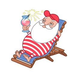 Santa Relaxing Png Png & Free Santa Relaxing.png Transparent.