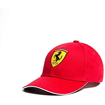 Ferrari Red Rookies Young Kids Classic Hat Cap w/Scuderia Ferrari Logo Badge.