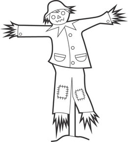 Download scarecrow black and white clipart Clip art.