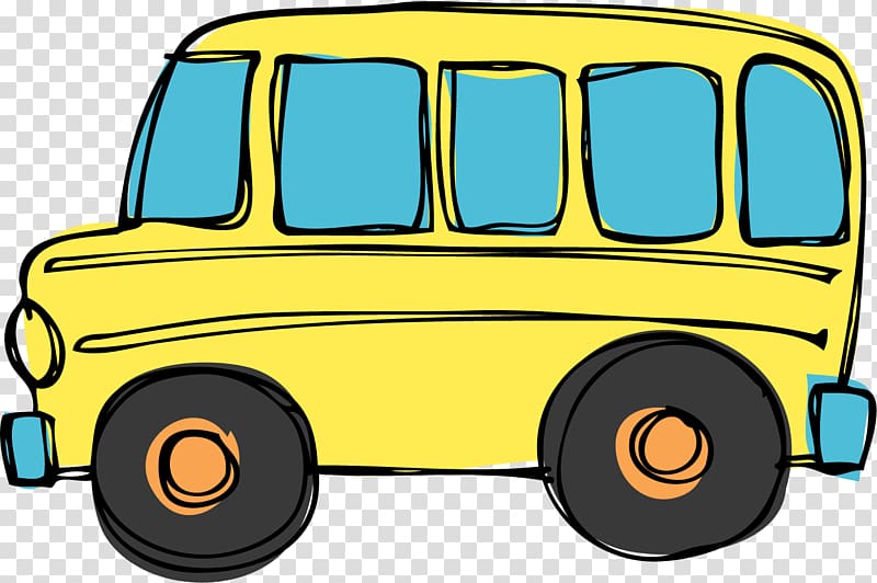 School bus , Transportation Border transparent background.