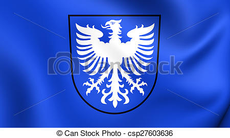 Drawings of Flag of Schweinfurt, Germany. Close Up. csp27603636.