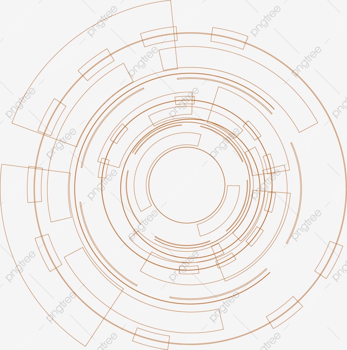 Yellow Sci Fi Circle, Circle Clipart, Yellow, Science.