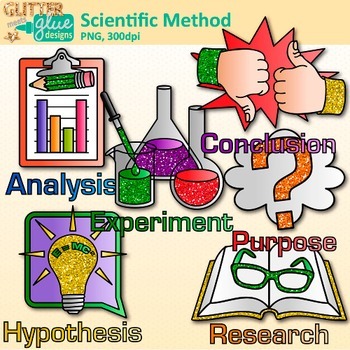 Scientific Method Clip Art: Inquiry Based Science Graphics {Glitter Meets  Glue}.