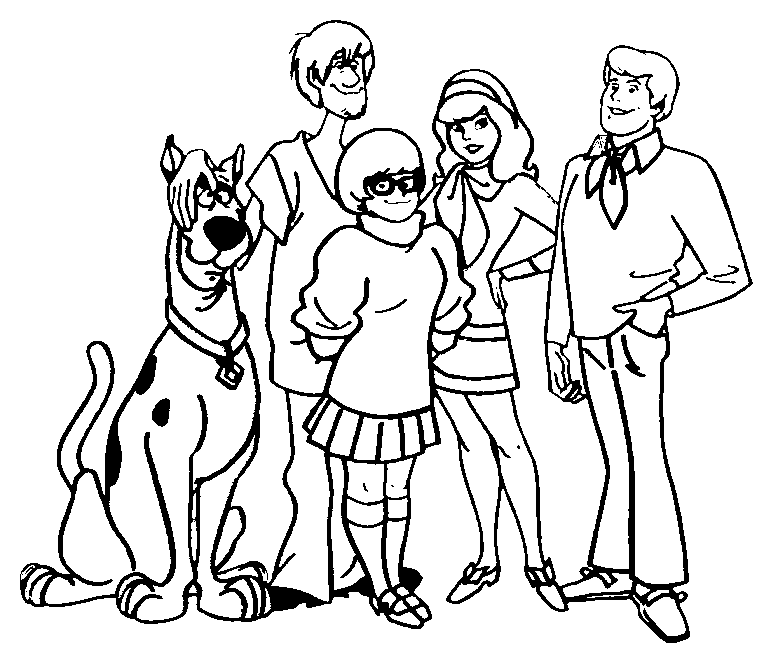 Free Scooby Doo Outline, Download Free Clip Art, Free Clip.