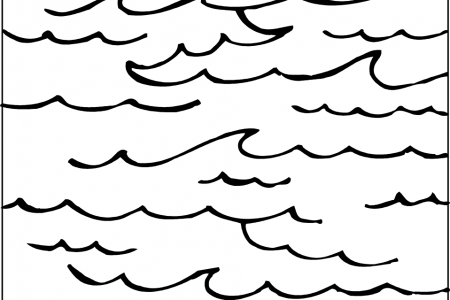 Ocean Clipart Black And White.