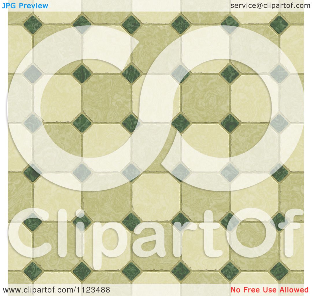 Clipart Of A Seamless Tile Floor Texture Background Pattern.