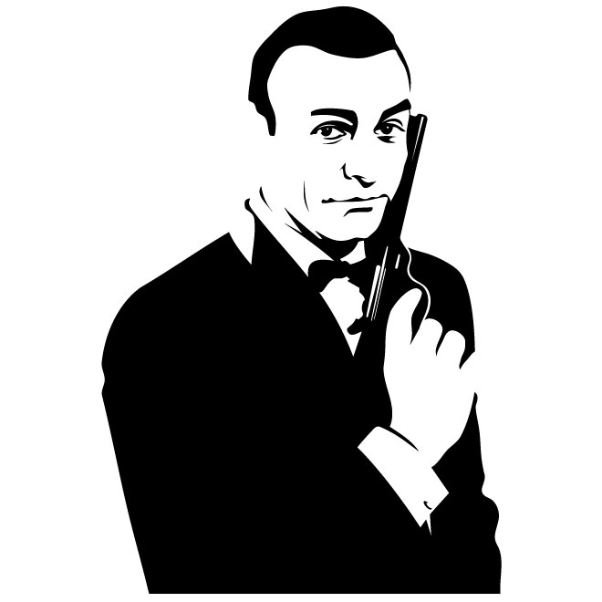 Sean Connery James Bond Clipart.