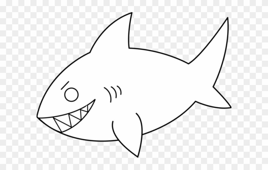 Shark Line Art.