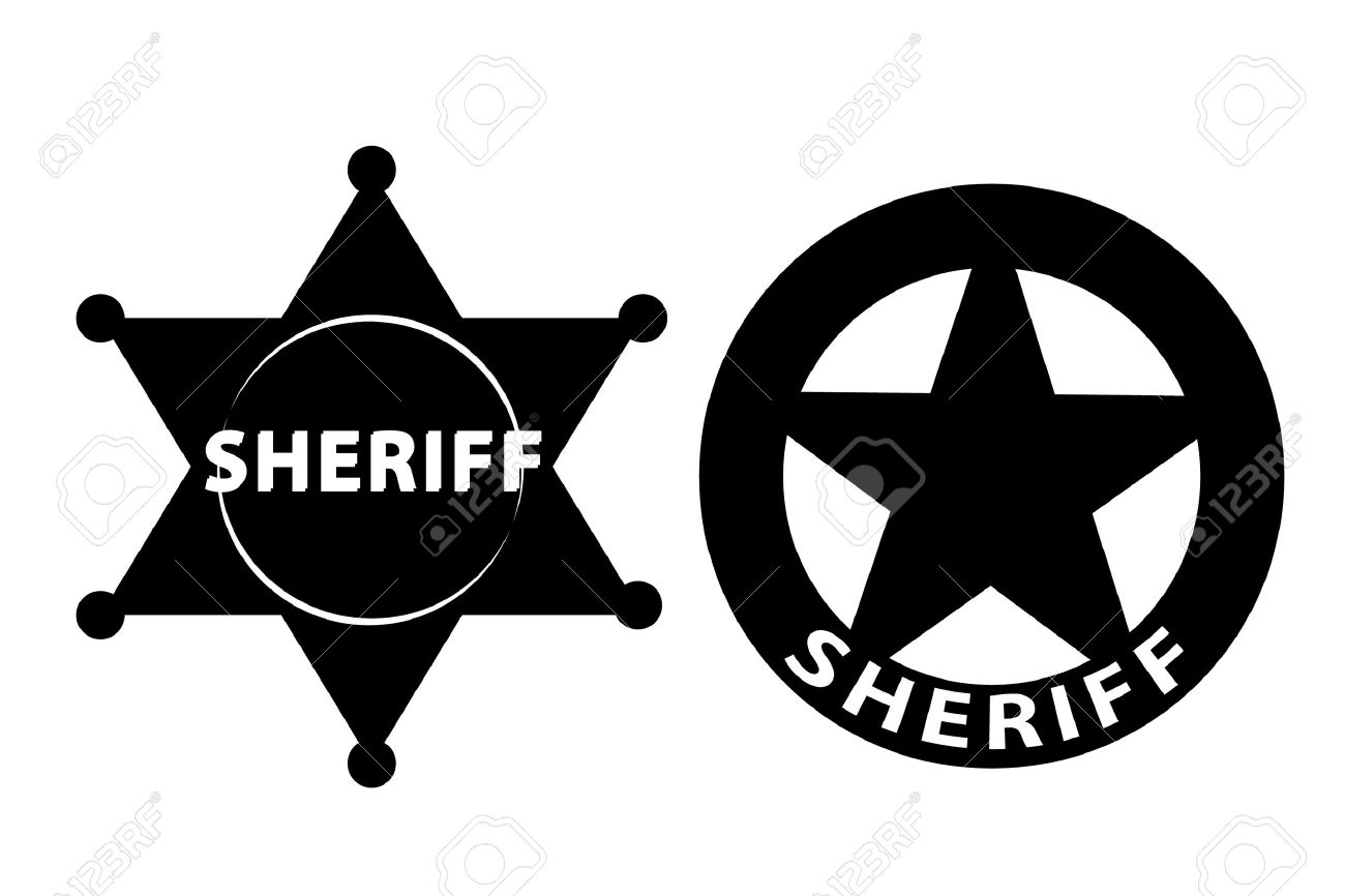 Black And White Badge Clipart.