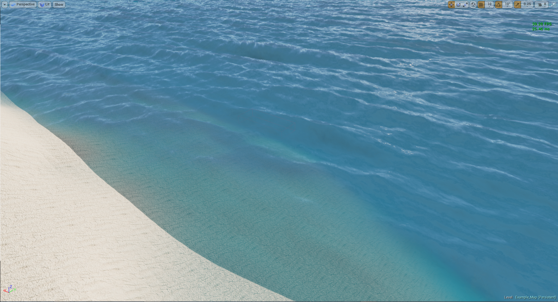 Ocean Material (UE4) WIP — polycount.