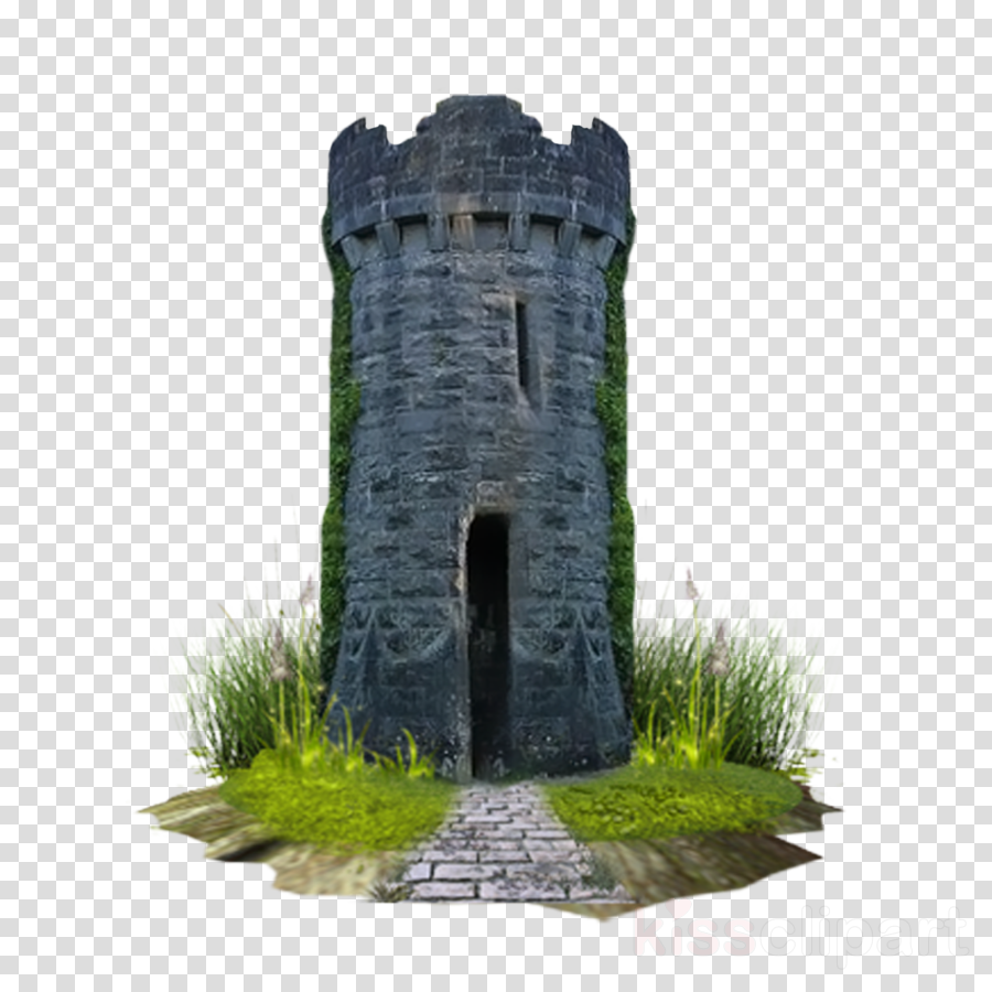 ruins castle building historic site rock clipart.