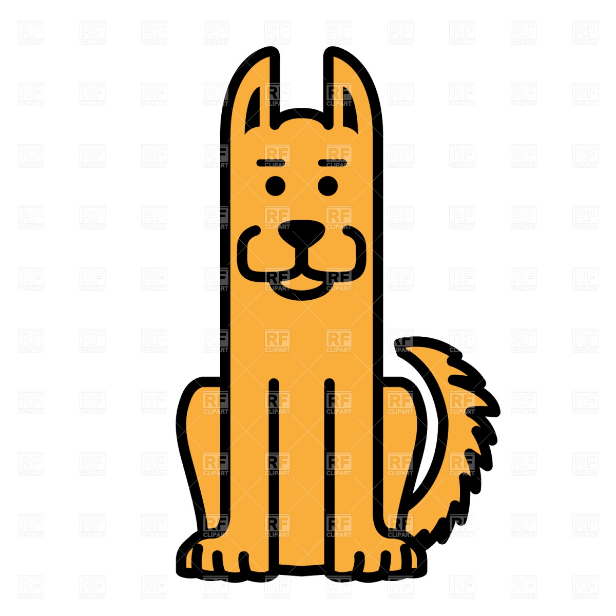 Sitting Dog Clipart.