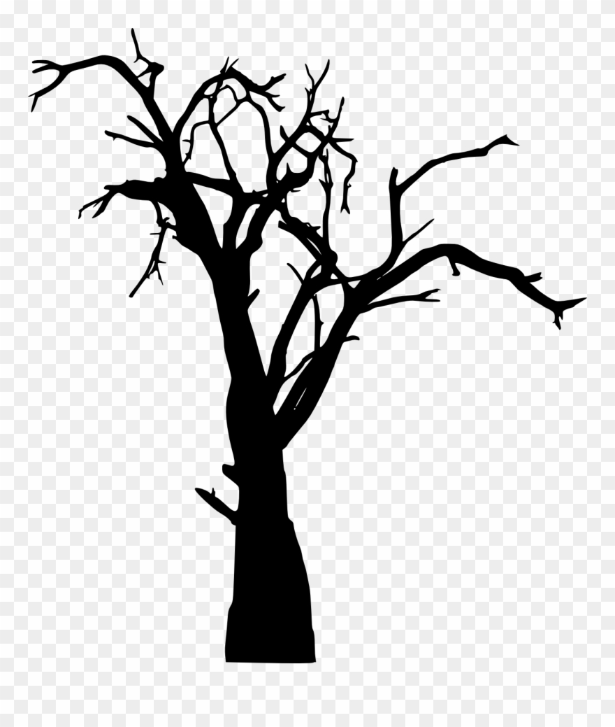 Tree Silhouette Vector Free Download.