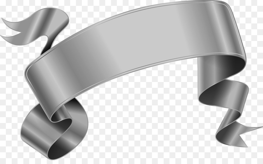 Ribbon Silver png download.