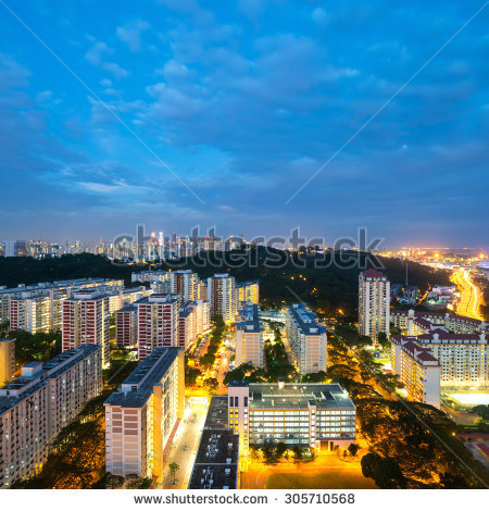 Singapore Hdb Stock Photos, Royalty.