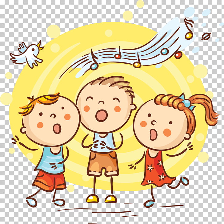 Song Cartoon Singing, singing PNG clipart.