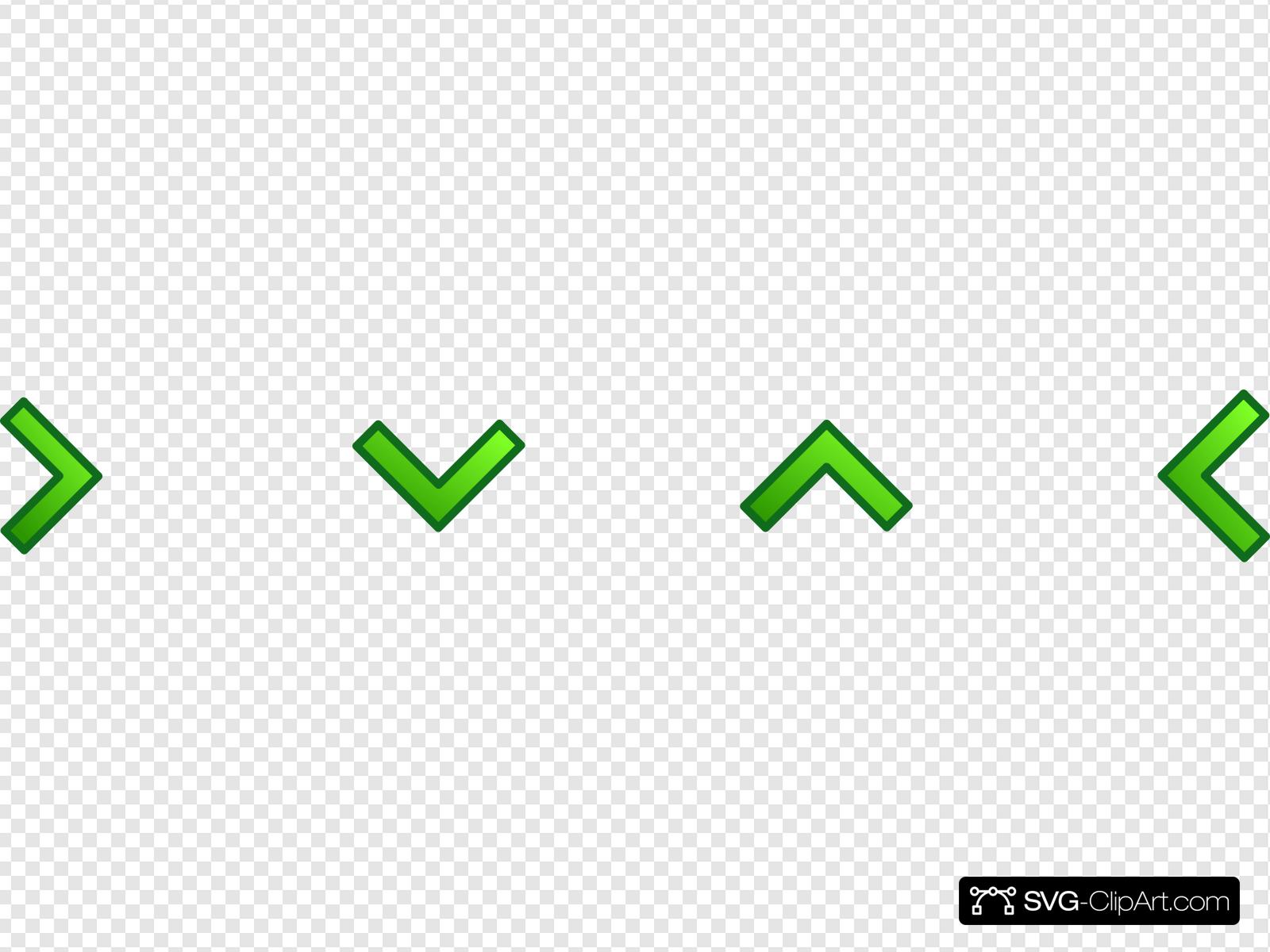 Green Single Arrow Set Clip art, Icon and SVG.