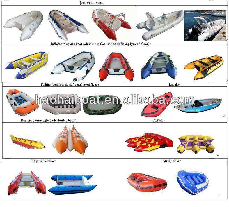 390cm rigid hull fiberglass tender boat made in china, View.