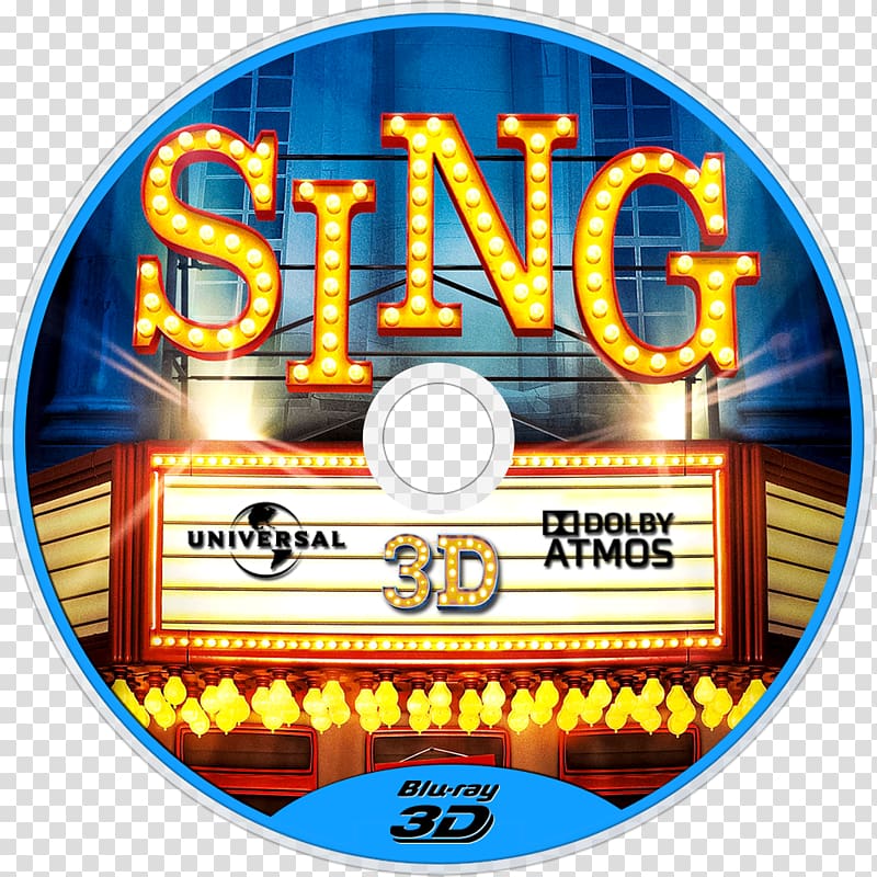 Sing 3D film Illumination Cinema, sing movie transparent.