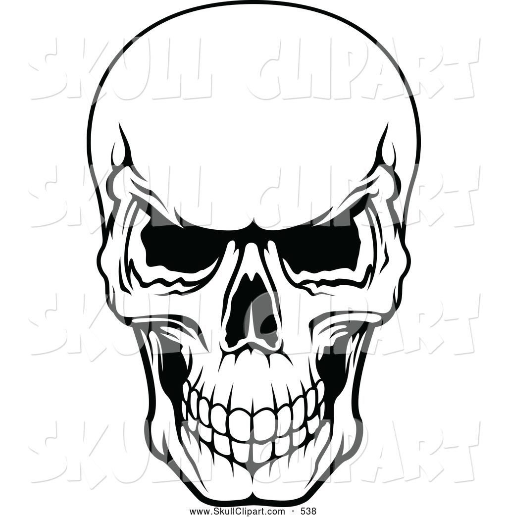 scary scull Clip Art.