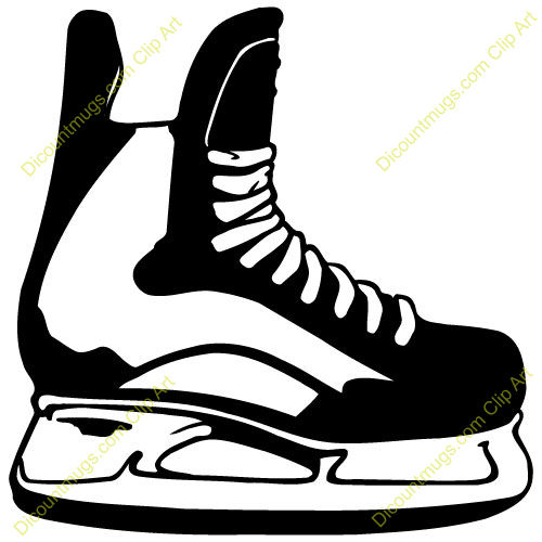 Hockey Skates Clipart.