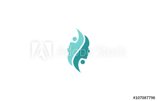 beauty face skin care logo.