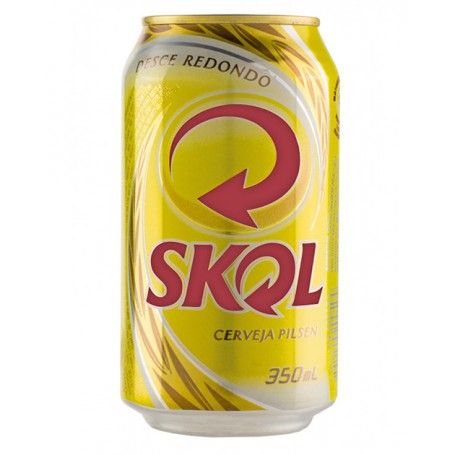 Cerveja Skol 350ml Und. Lata.