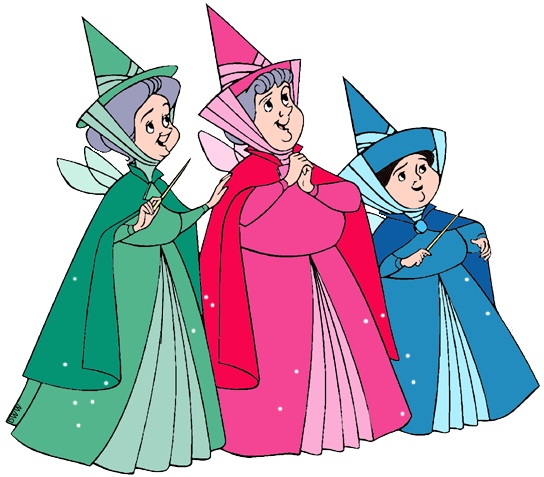 Flora, Fauna and Merryweather Clip Art.