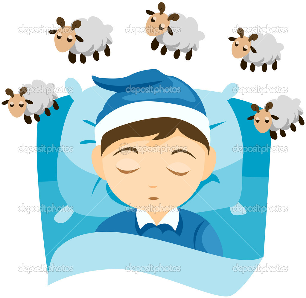 Sleeping Sheep Clip Art.