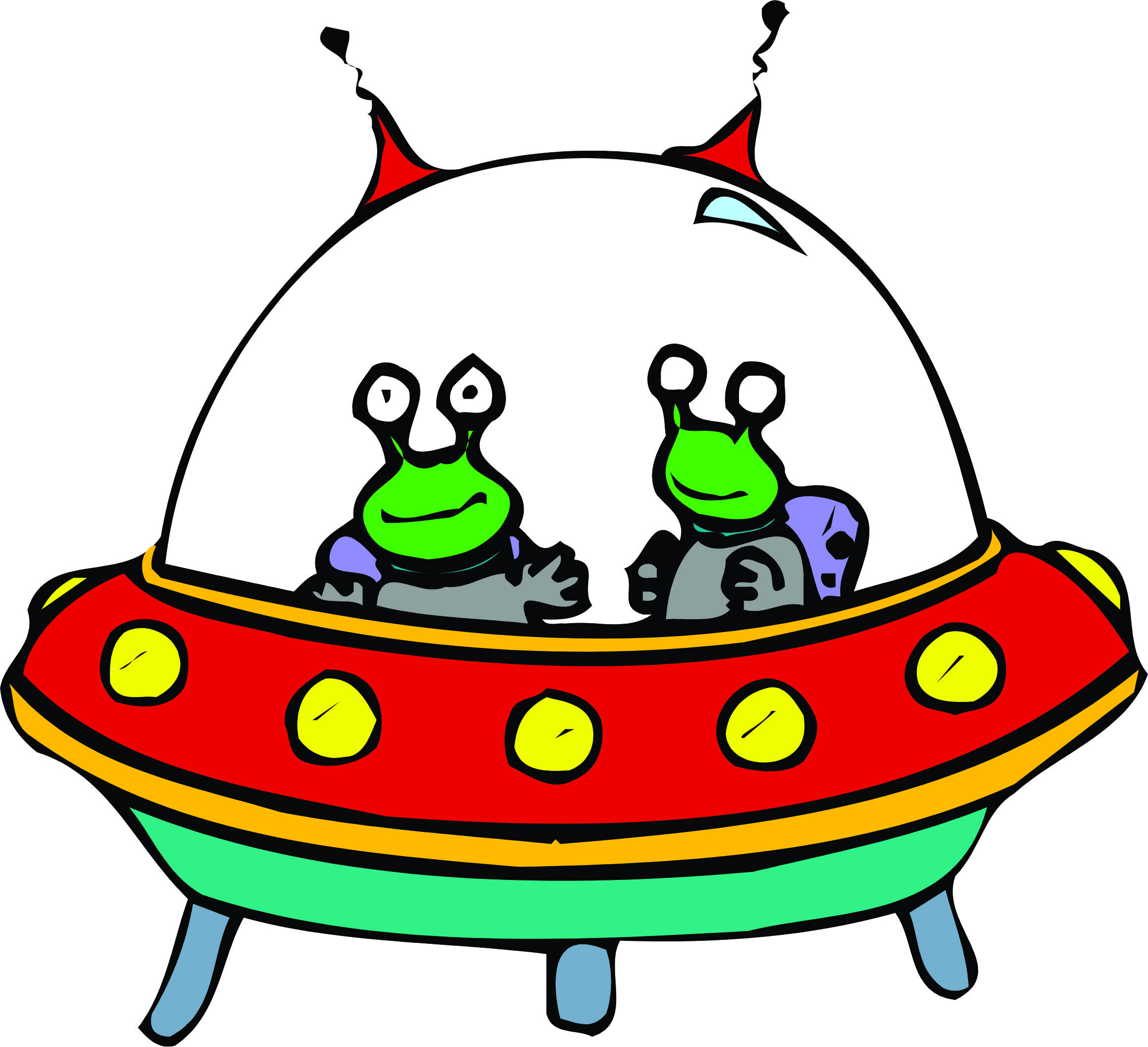 Spaceships clipart.