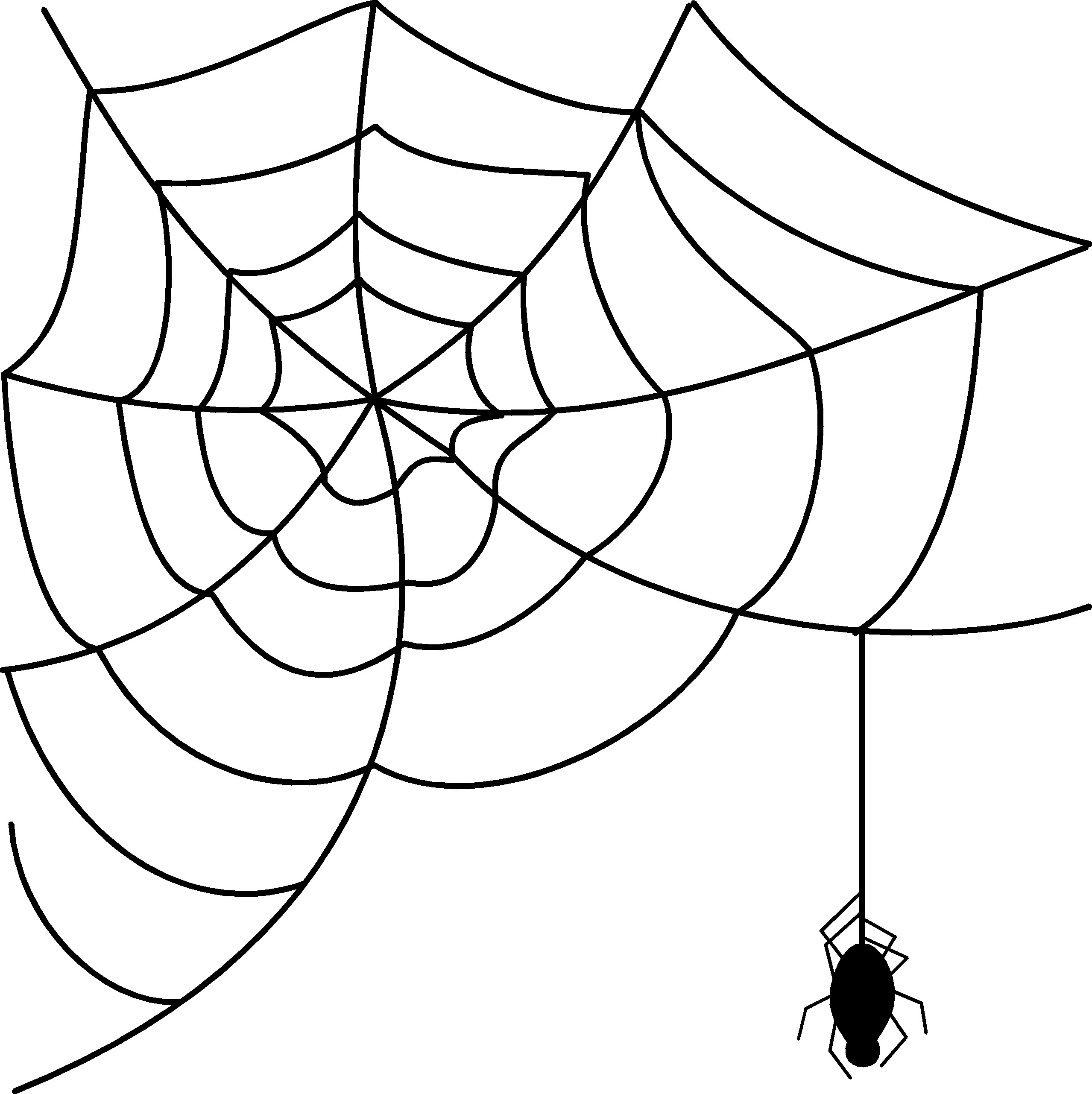 Free Spider Web Clipart.