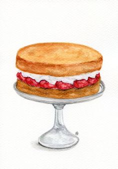 Victoria Sponge Clipart.