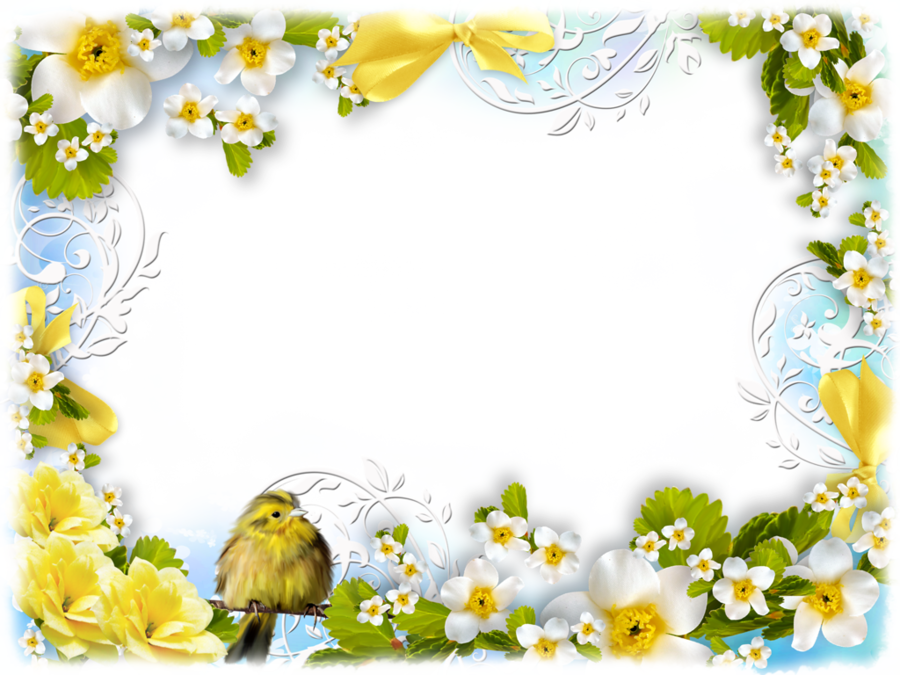 Spring Background Frame clipart.