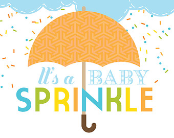 Baby sprinkle invite.