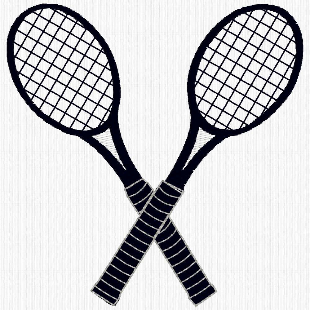 Crossed Tennis Rackets.