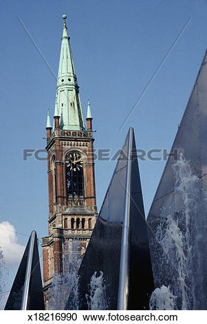 Stock Photography of Tower of St. John's Church, Dusseldorf.