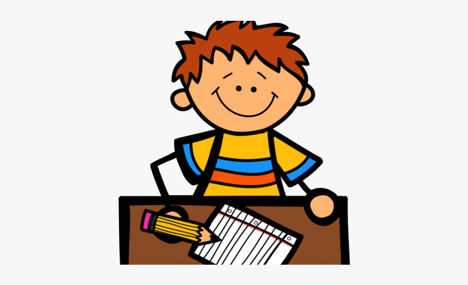 Student Working Clipart.