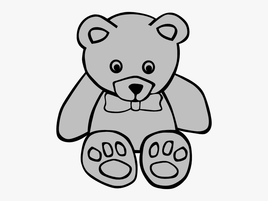 Stuffed Animal Clipart Black And White , Free Transparent.