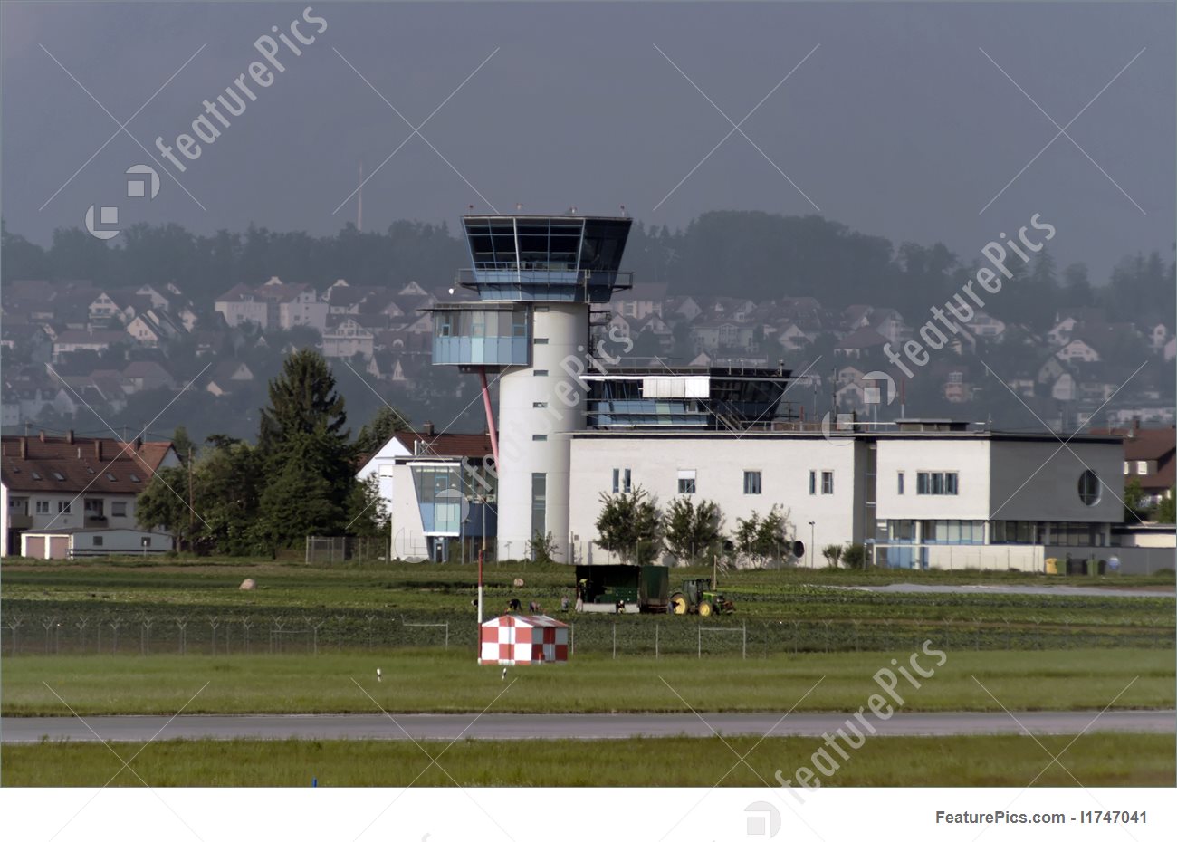 Airport Terminal: Stuttgart Airport Control Tower.