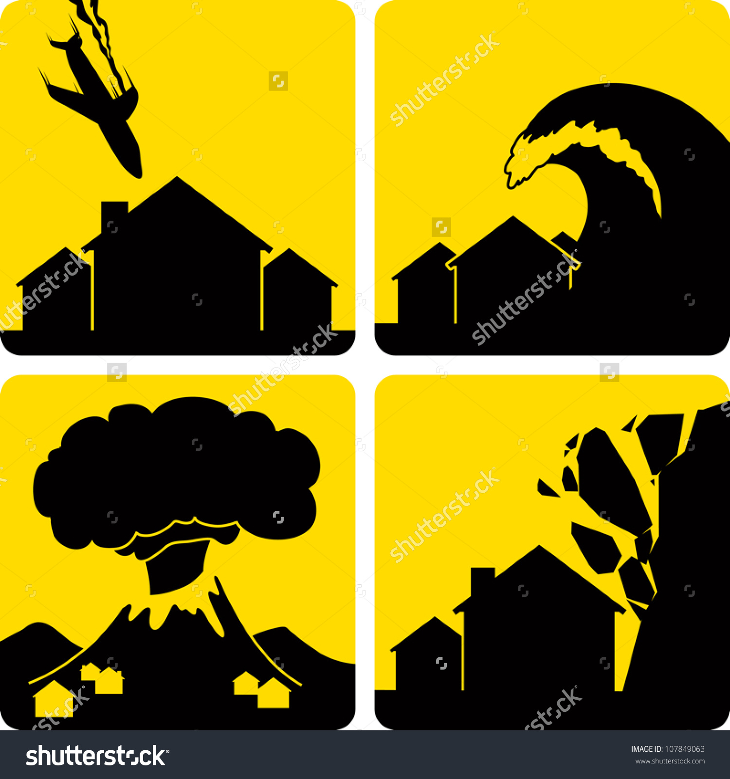 Clip Art Illustration Styled Like Universal Stock Vector 107849063.