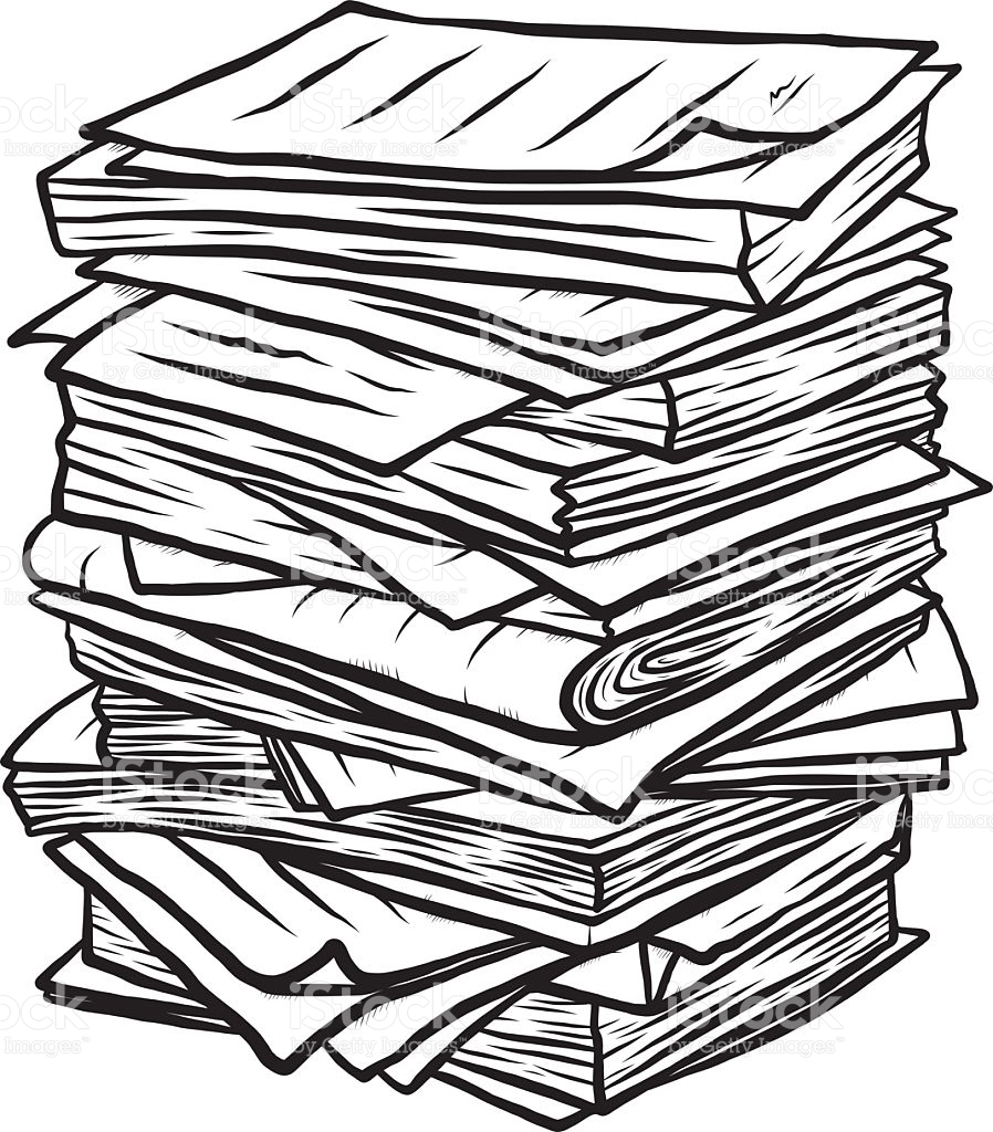 Pile Of Paper Clipart.