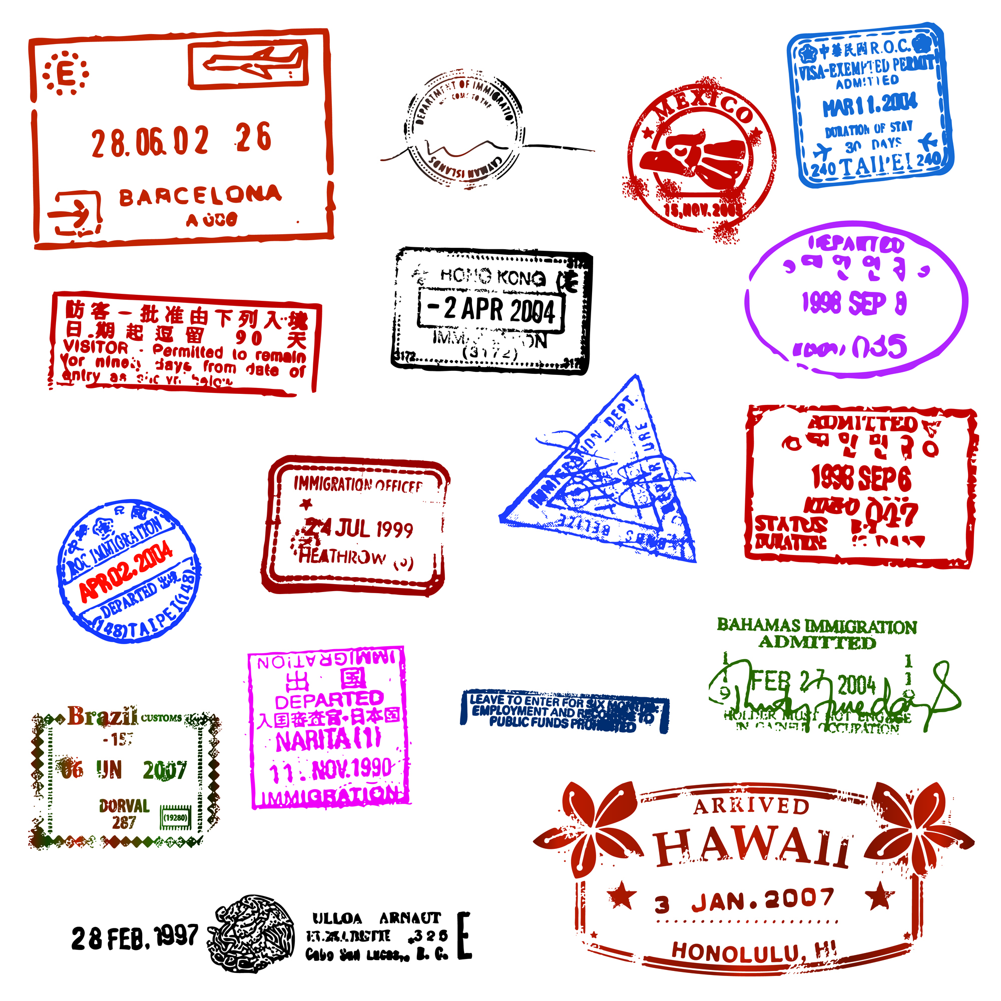 Free Passport Stamp Template, Download Free Clip Art, Free.