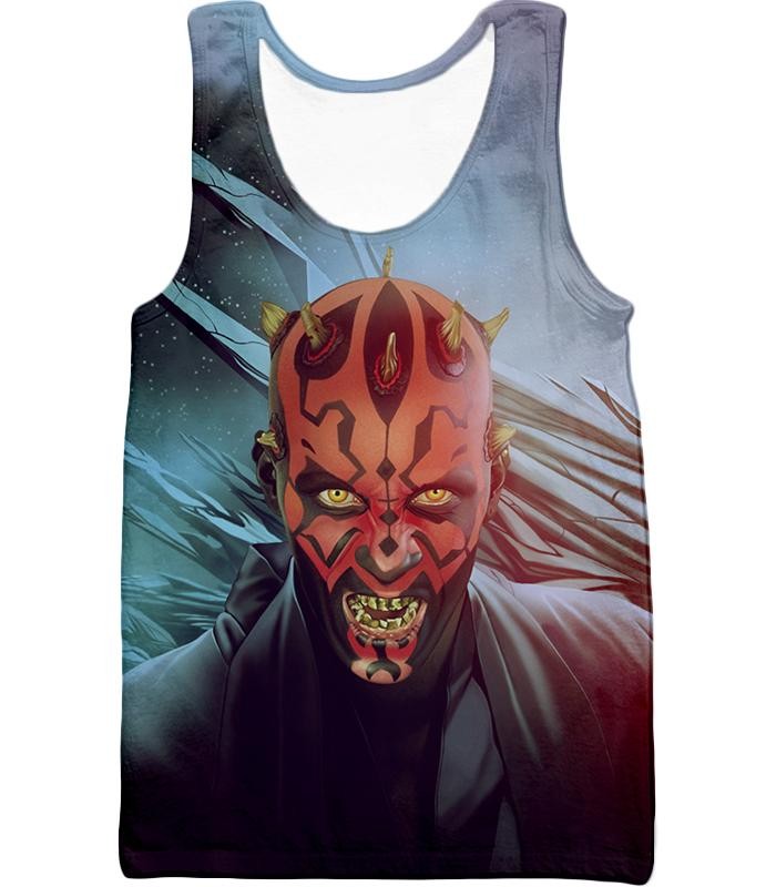 Star Wars Scary Sith Lord Darth Maul Animated Graphic Action.