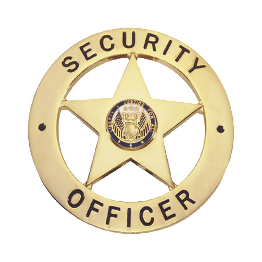 LawPro Security Officer Badge, Star with Circle..