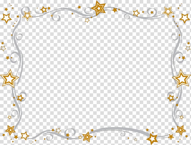 Orange and white stars boundary frame , Color Star , border.