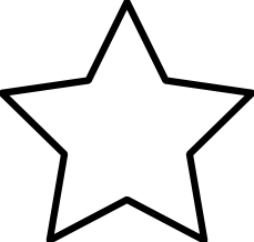 Star Clipart Black And White.