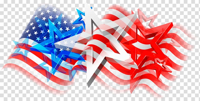 Stars and stripes transparent background PNG clipart.