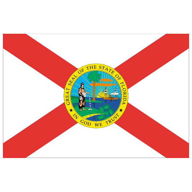 Florida vector flag.