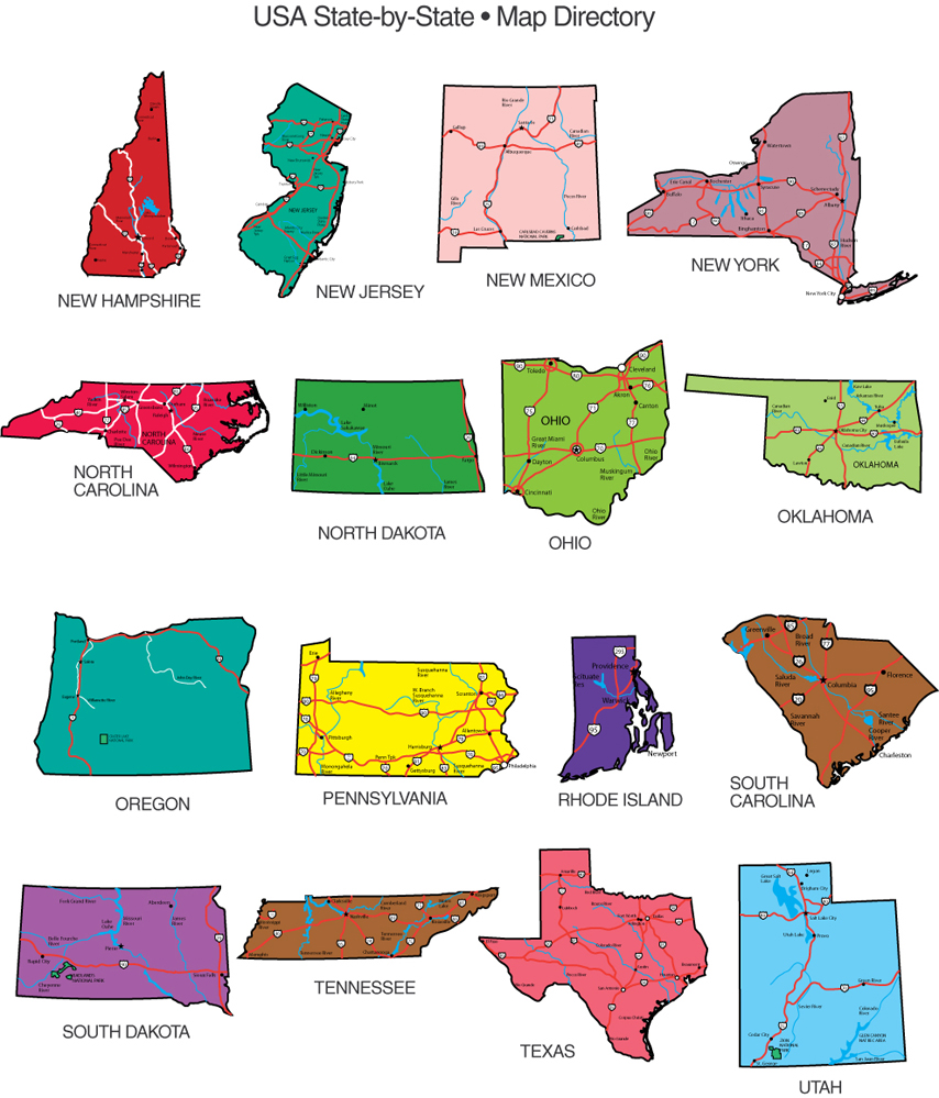 Editable USA Map Clip Art