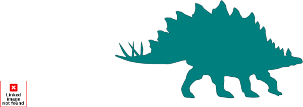 Teal Stegosaurus Clip Art at Clker.com.